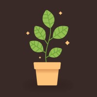small potted plant - garden decoration stock illustrations