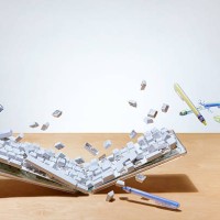 smashed up computer keyboard on office desk - home decoration stock pictures, royalty-free photos & images