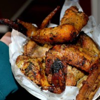 smoked chicken wings - junk food stock pictures, royalty-free photos & images