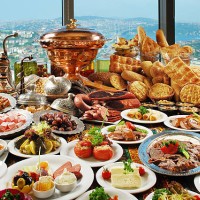 smorgasbord of traditional foods - food stock pictures, royalty-free photos & images