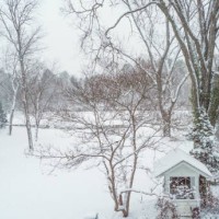 snowy landscape - garden decoration stock pictures, royalty-free photos & images