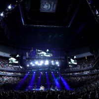 Sold-out crowd watches Bruce Sprinsteen perform at Prudential Center on April 14, 2023 in Newark, New Jersey.