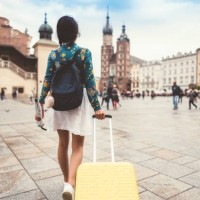 solo traveler in krakow - travel stock pictures, royalty-free photos & images