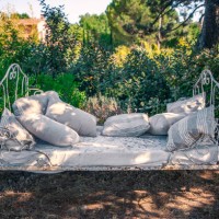 some rest in the garden - garden decoration stock pictures, royalty-free photos & images