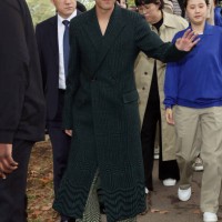 Son Heung-min attends Burberry s/s24 Collection catwalk show at Highbury Fields during London Fashion Week September 2023 on September 18, 2023 in...
