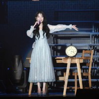 South Korean singer IU performs on the stage in concert on November 30, 2019 in New Taipei City, Taiwan of China.