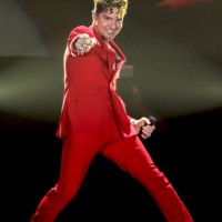 Spanish singer David Bisbal performs during a concert at Auditorio Nacional on May 9, 2024 in Mexico City, Mexico.