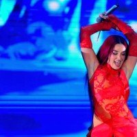 Spanish singer, Lola Indigo performs live at a concert at the Share Festival Negrita in Barcelona. Miriam Doblas Muñoz, known as Lola Índigo, is a...