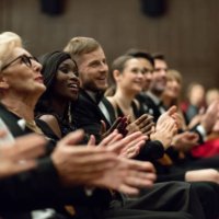 spectators clapping in the theater, close up of hands - concert stock pictures, royalty-free photos & images