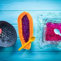 spherification molecular gastronomy concept - food stock pictures, royalty-free photos & images