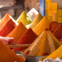 spices for sale in market. - food stock pictures, royalty-free photos & images