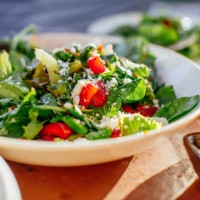 spinach salad with strawberries, goat cheese, balsamic, and walnuts - food stock pictures, royalty-free photos & images