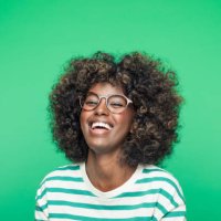 spring portrait of excited young woman - hairstyle stock pictures, royalty-free photos & images