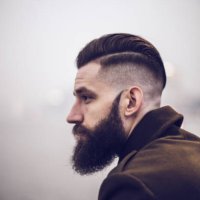 städtischen mann mit bart - hairstyle stock-fotos und bilder