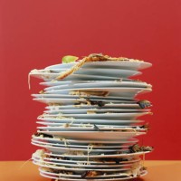 stack of dirty dishes - food stock pictures, royalty-free photos & images