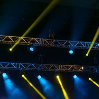 stage spotlights during music performance. - concert stock pictures, royalty-free photos & images