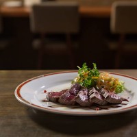 steak dinner on a restaurant table - food stock pictures, royalty-free photos & images