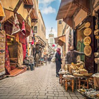 straten van fez - food stockfoto's en -beelden