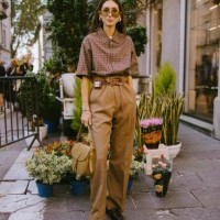 Street style as part of Milan Ready to Wear Fashion Week on September 21, 2024 in Milan, Italy.