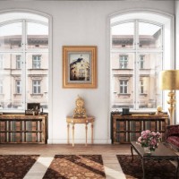 stylish and classic living room - home decoration stock pictures, royalty-free photos & images