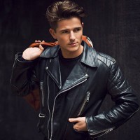 stylish man carrying a leather bag - fashion stock pictures, royalty-free photos & images