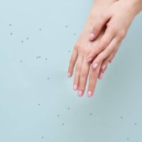 stylish trendy female pink manicure. - nails art stock pictures, royalty-free photos & images