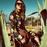 stylish woman posing between succulents. desert view - fashion stock pictures, royalty-free photos & images