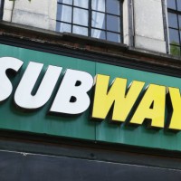 Subway External Store Sign on May 2023 in London, England.