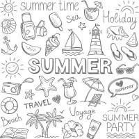 summer - travel stock illustrations
