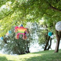 summer backyard party - garden decoration stock pictures, royalty-free photos & images