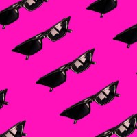 summer picture with sunglasses over pink background. flat lay. - fashion stock pictures, royalty-free photos & images