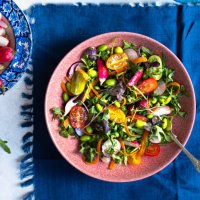summer refreshing salad - food stock pictures, royalty-free photos & images