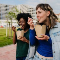 sunny day with my love - junk food stock pictures, royalty-free photos & images