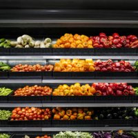 supermarket organic vegetables shelf - food stock pictures, royalty-free photos & images