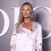 Supermodel Kate Moss attends the Dior Homme Menswear Fall-Winter 2025/2026 show as part of Paris Fashion Week at Ecole Militaire on January 24, 2025...