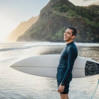 surfen macht mich glücklich. - travel stock-fotos und bilder