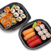 sushi to go - junk food stock pictures, royalty-free photos & images