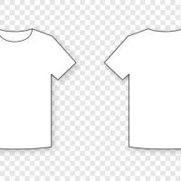 t-shirt outline. front and back view on transparent background. - fashion stock illustrations