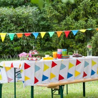 table in garden on a birthday party - home decoration stock pictures, royalty-free photos & images