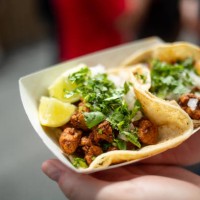 tacos at a taco stand - junk food stock pictures, royalty-free photos & images