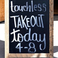 take-out food sign - colorado - junk food stock pictures, royalty-free photos & images