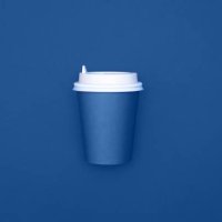 take away coffee cup on colorful paper background - junk food stock pictures, royalty-free photos & images