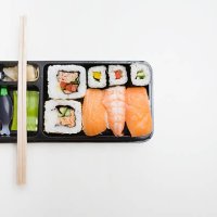 takeaway sushi - junk food stock pictures, royalty-free photos & images