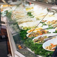 takeout store showcase - junk food stock pictures, royalty-free photos & images