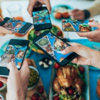 taking a photo of food - food stock pictures, royalty-free photos & images