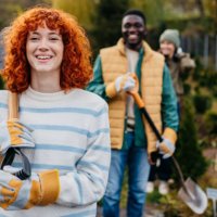 taking care of our plants - garden decoration stock pictures, royalty-free photos & images