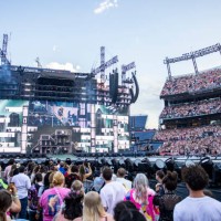 Taylor Swift performs during night one of The Eras Tour in Empower Field at Mile High in Denver, Colo., on Friday, July 14, 2023. Thousands of fans...