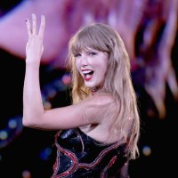 Taylor Swift performs onstage for night one of Taylor Swift | The Eras Tour at GEHA Field at Arrowhead Stadium on July 07, 2023 in Kansas City,...