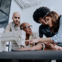 teaching to sew fashion studio - fashion stock pictures, royalty-free photos & images