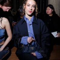 Tess Barthélemy attends the Miu Miu Womenswear Fall/Winter 2024-2025 show as part of Paris Fashion Week on March 05, 2024 in Paris, France.